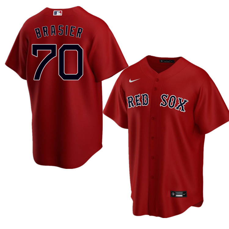 Nike Men #70 Ryan Brasier Boston Red Sox Baseball Jerseys Sale-Red